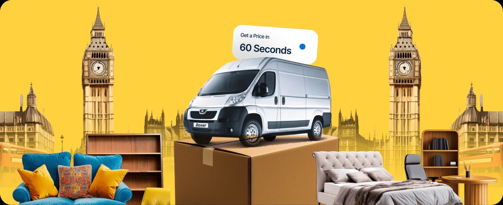 Illustration of a Giant Van removal van