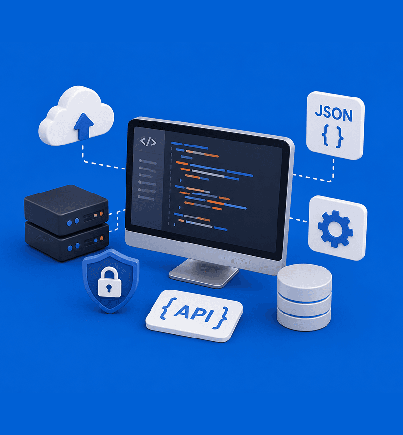 Giant Van API technical architecture: JSON, OAuth, HTTPS