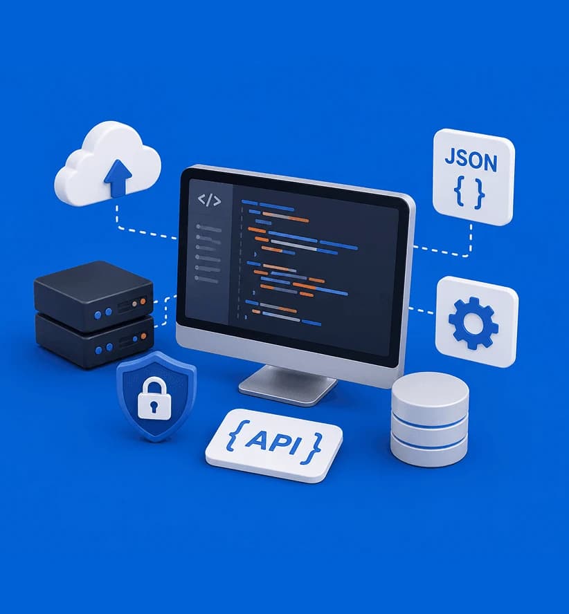 Giant Van API technical architecture: JSON, OAuth, HTTPS