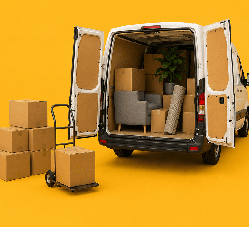 Giant Van combining disposal with a man-and-van move in a single visit.