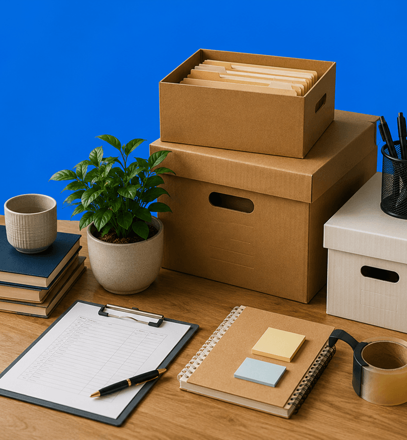 Couple sorting boxes — a practical guide to dividing household items after separation
