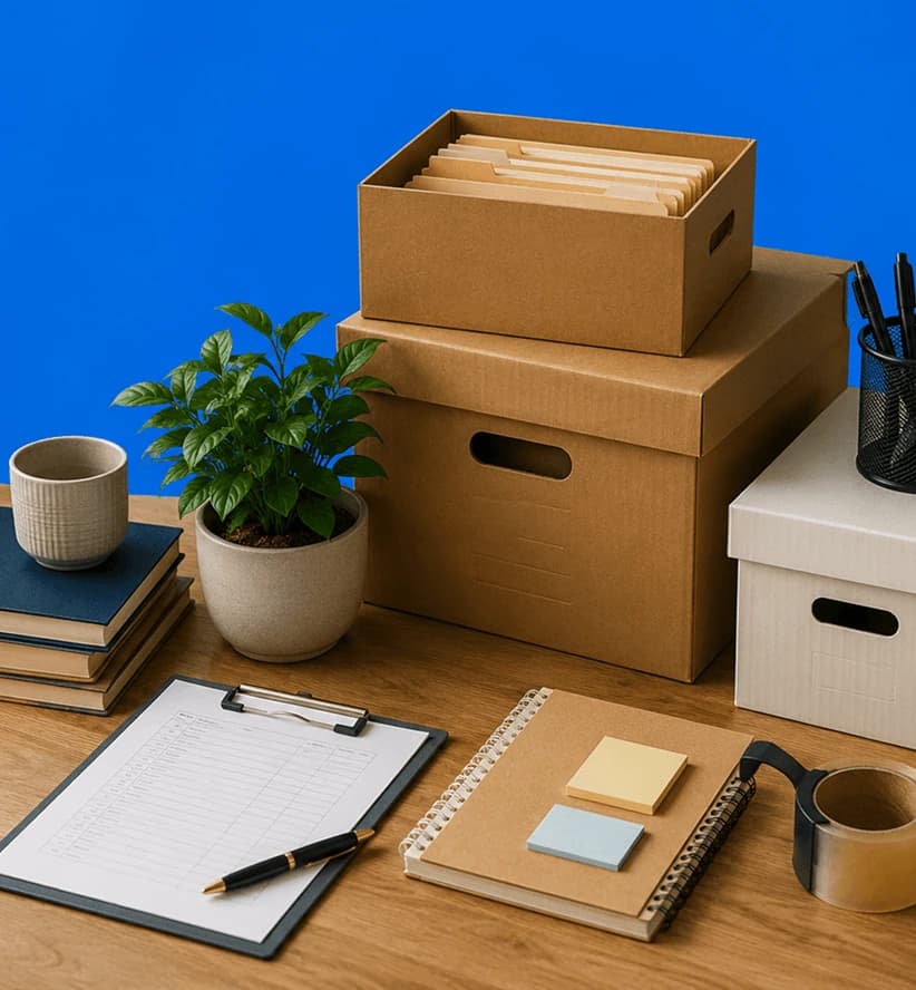 Couple sorting boxes — a practical guide to dividing household items after separation