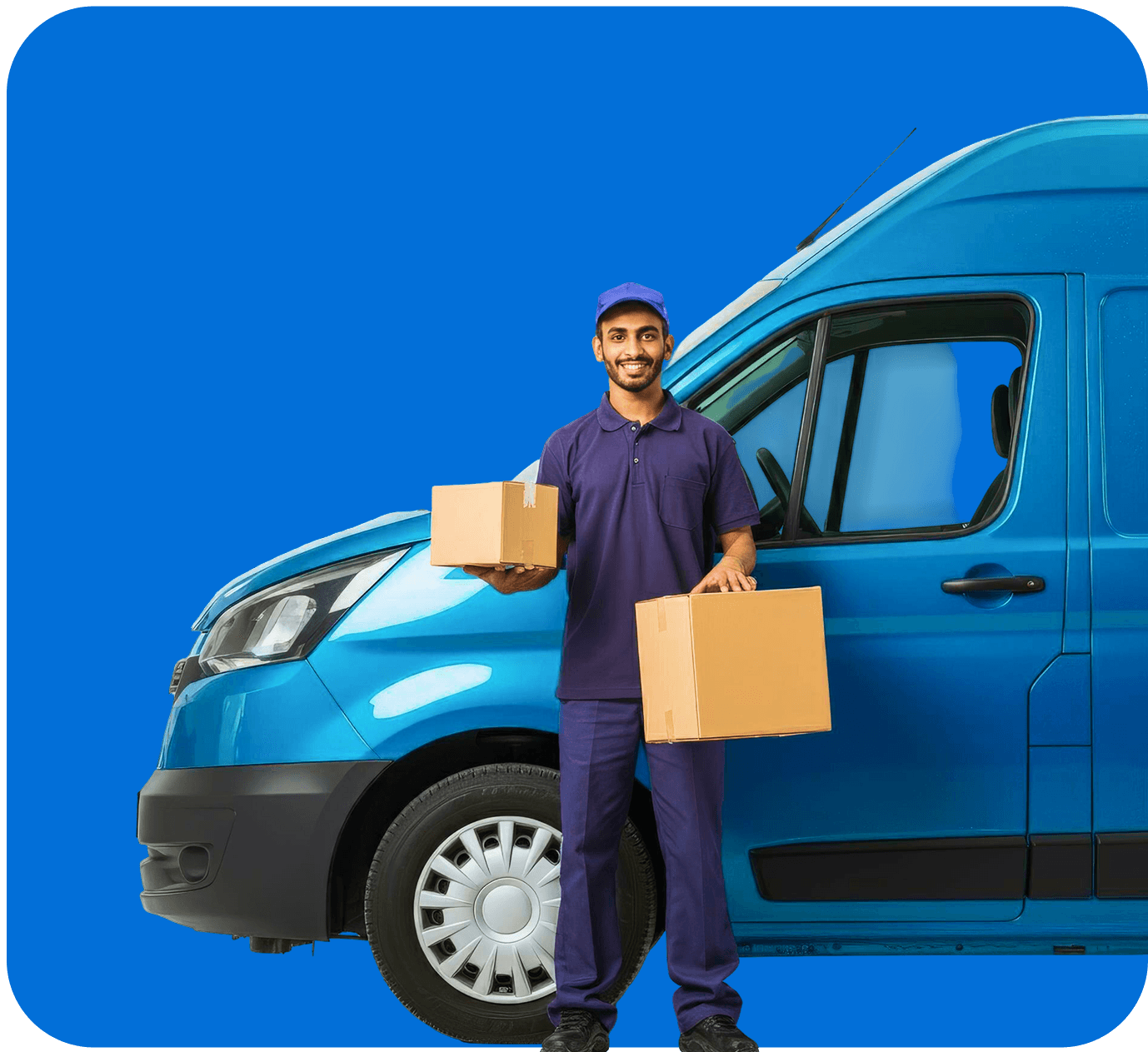 Professional lorry driver behind the wheel demonstrating CPC competence