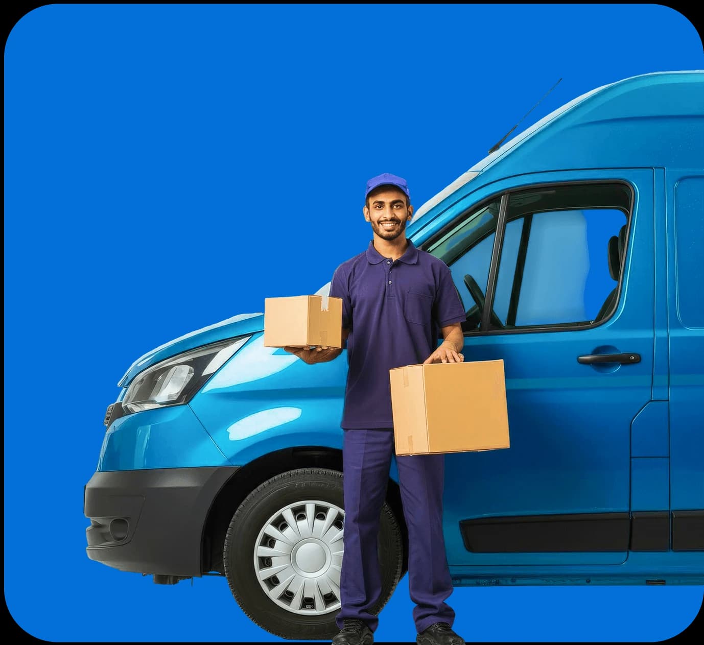 Professional lorry driver behind the wheel demonstrating CPC competence