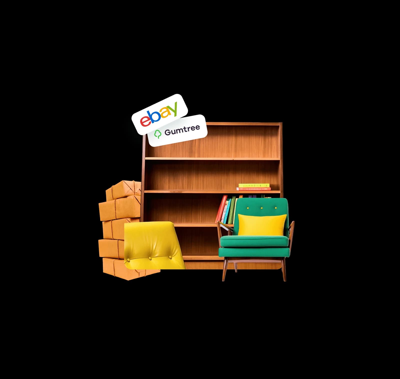 Coffee, console and side tables collected via Giant Van marketplace furniture courier service.