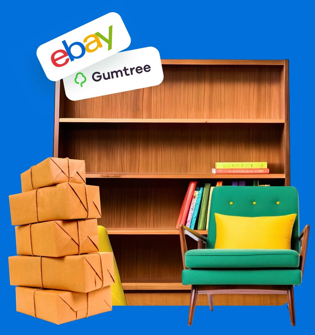 Furniture and parcels collected from eBay, Gumtree and other online marketplaces