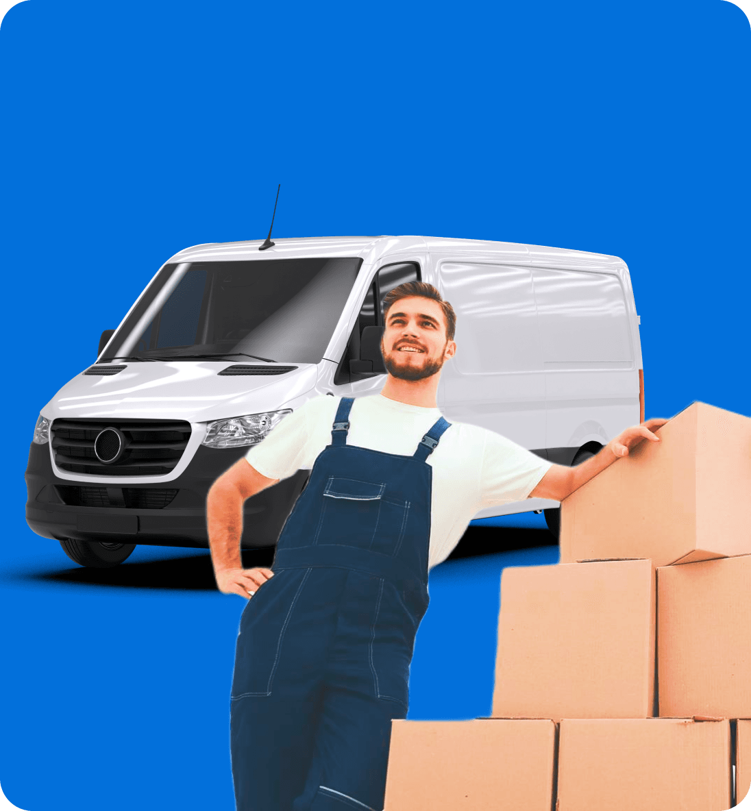 Giant Van driver sharing their referral code on the driver app