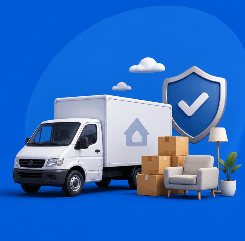 Giant Van trusted move — vetted crew loading boxes into a clean, GPS-tracked van
