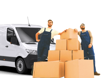 Giant Van man-and-van driver loading a small move
