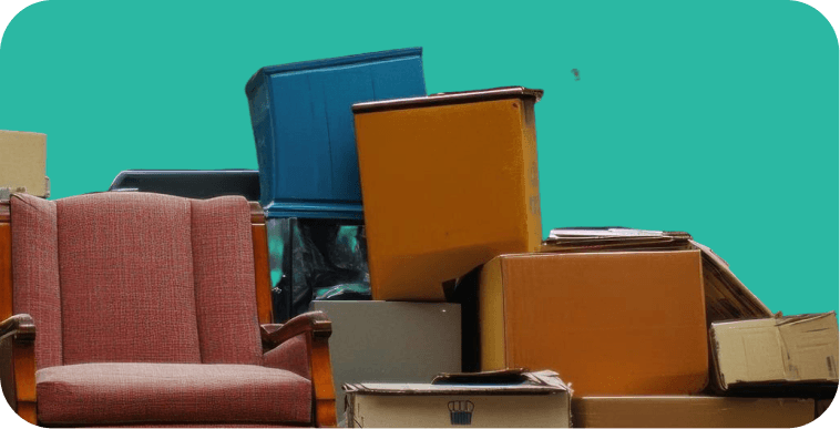 Old furniture sorted for routing to registered recycling centres