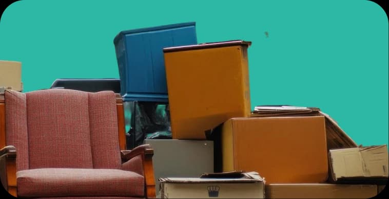 Old furniture sorted for routing to registered recycling centres