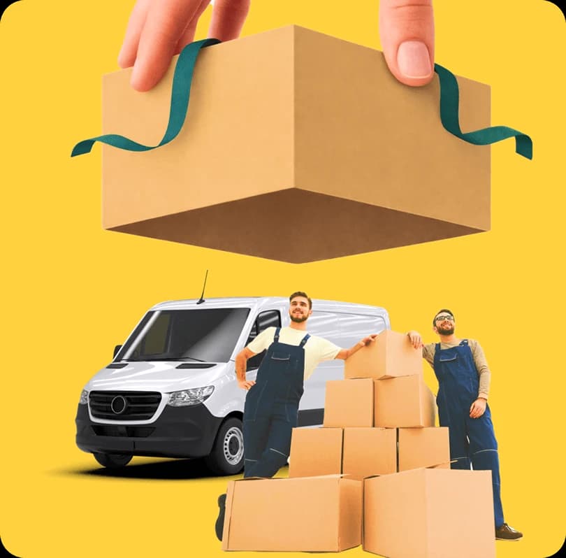 Giant Van crew loading a van — book your hourly man and van today