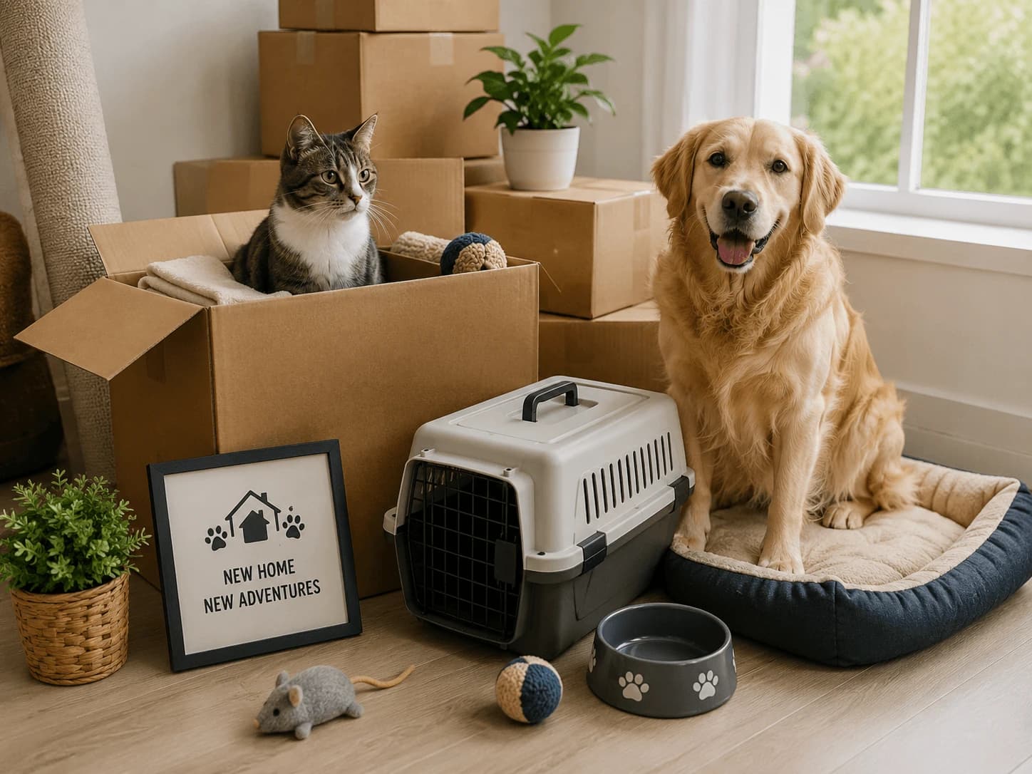 Giant Van morning loading — best 8am–11am time slot for moving house with pets