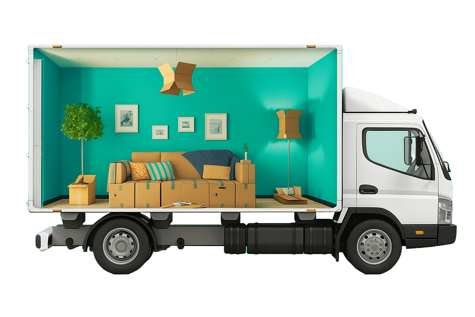 Van delivery in action