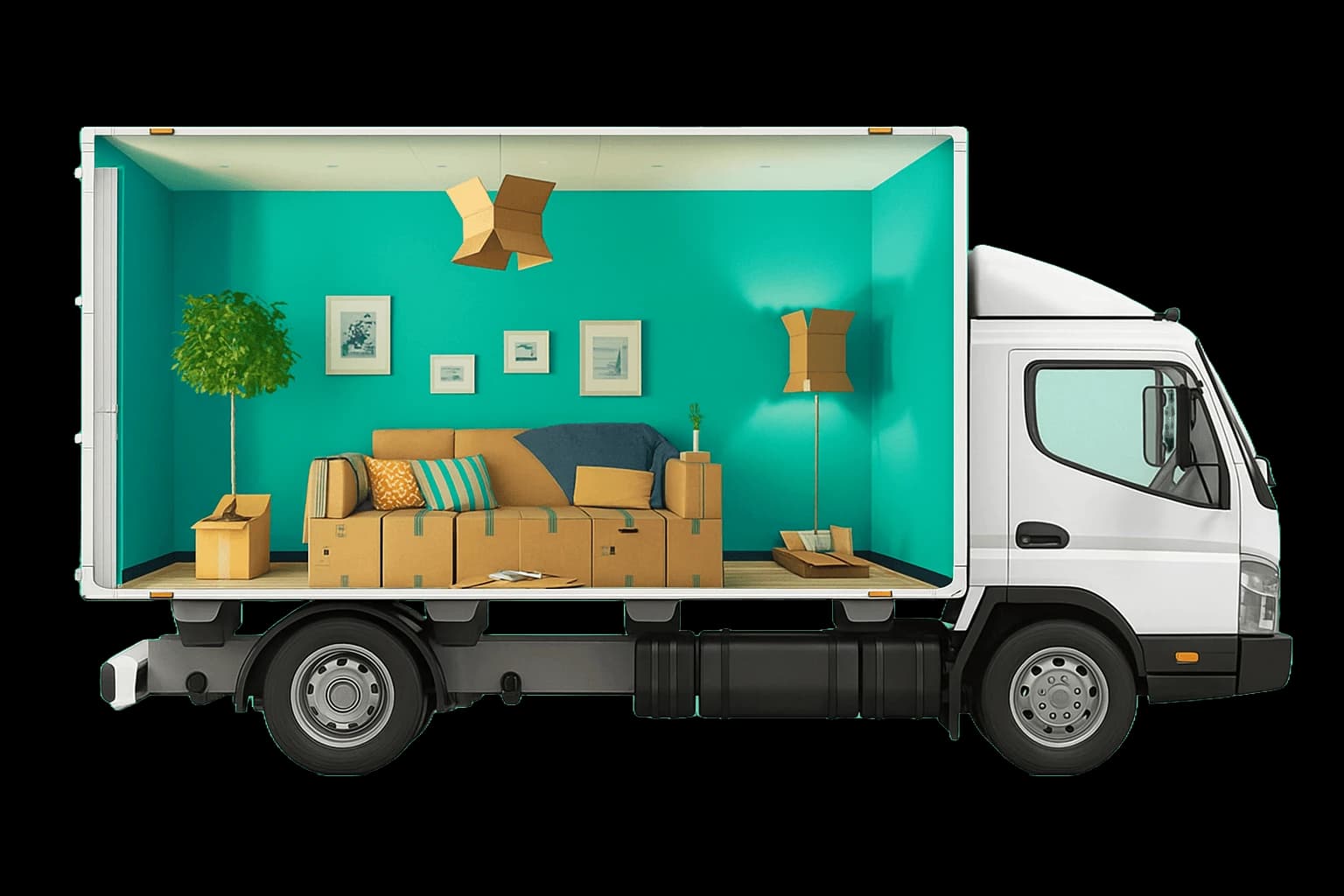 Van delivery in action