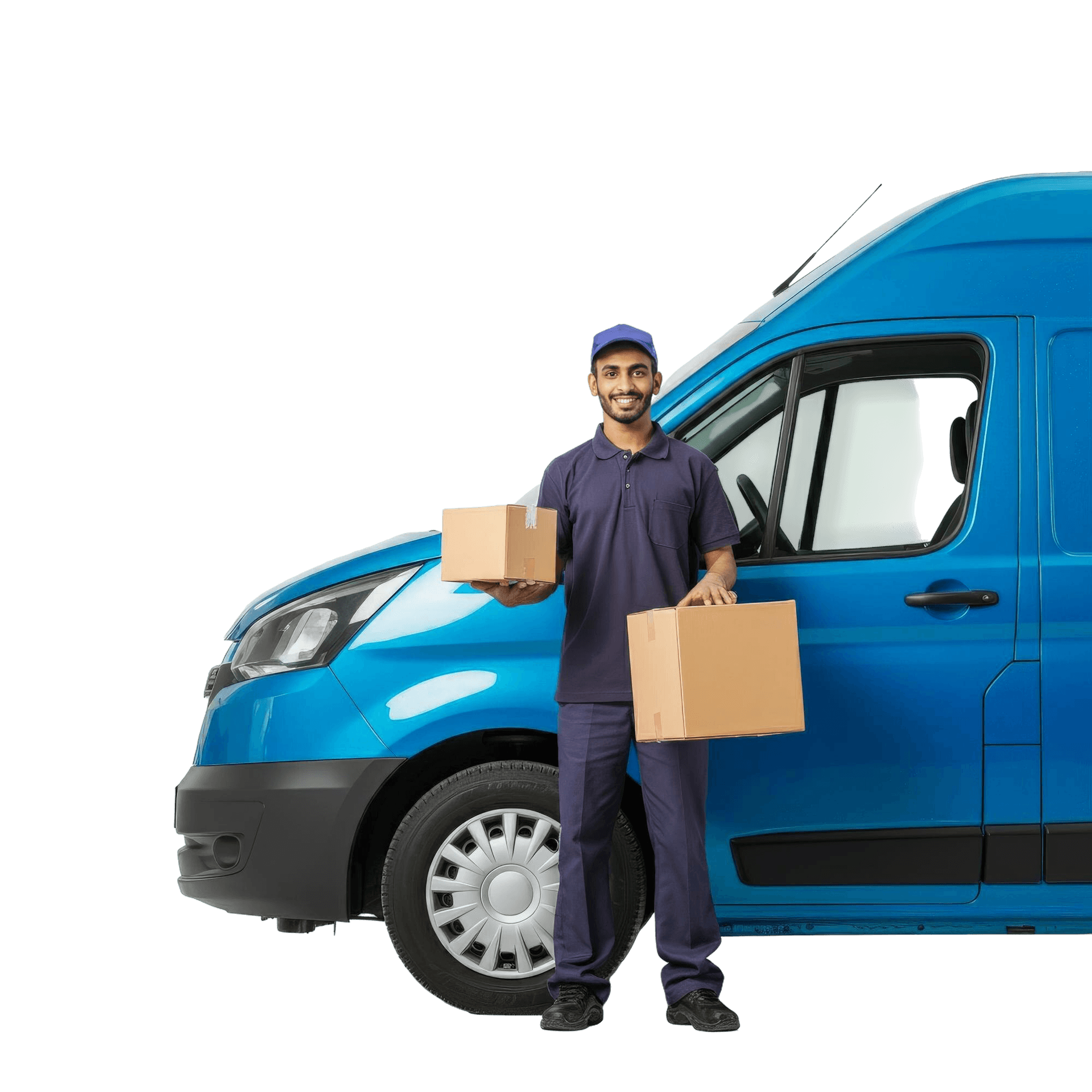 Driver with van